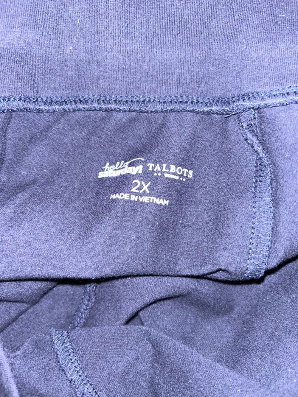 Talbots Navy Stretch Pull-On Pants - Picture 4 of 4